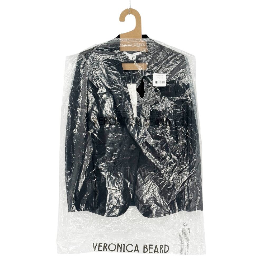 Veronica Beard Dickey Classic Tailored Blazer Jacket in Black Size 4 Small NEW - Picture 5 of 15